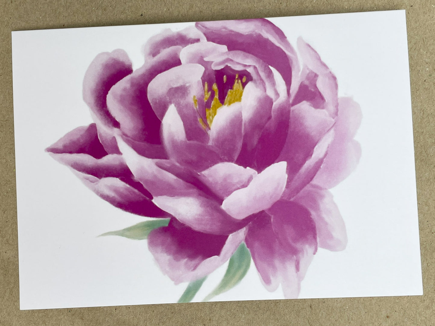 Peony Greeting Card