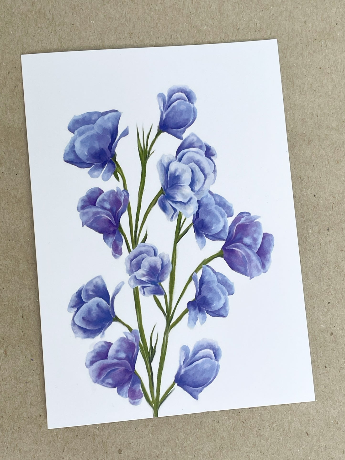 Sweet Pea Greeting Card