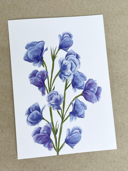 Sweet Pea Greeting Card